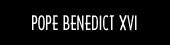 Pope Benedict XVI